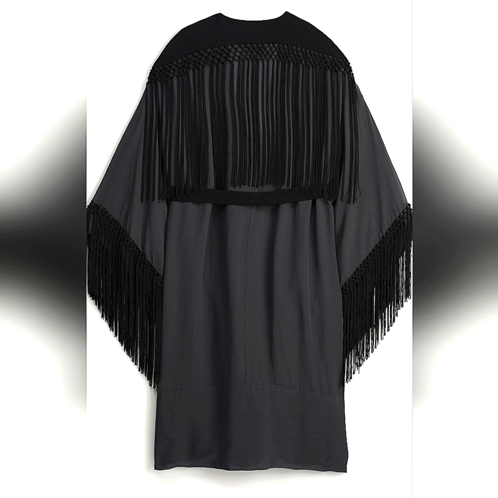 ZARA LIMITED EDITION STONE FRINGE KIMONO✨️✨️✨️ - Picture 8 of 10